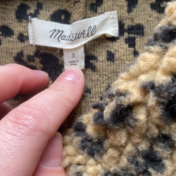 Madewell leopard Sherpa jacket - Picture 5 of 6